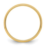 14K Yellow Gold Comfort Fit Wedding Band Lightweight Solid 7mm Classic Ring