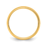 10k Yellow Gold Comfort Fit, Lightweight wedding band ring alternate angle