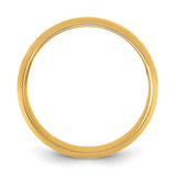 14k Yellow Gold Comfort Fit, Lightweight wedding band ring alternate angle