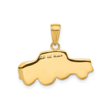 14k Multi-Tone Gold Pickup Truck Pendant, Vintage Two-Tone Automotive Charm for Men or Unisex