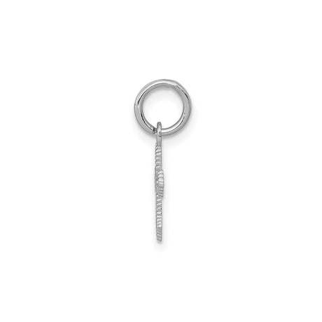 14k White Gold Cross Pendant, Modern Open Design, Minimalist Handmade Faith Jewelry