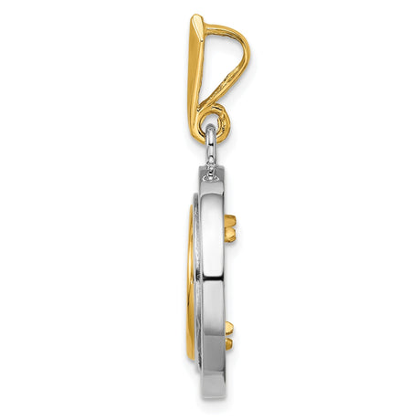 13 mm 14k Multi-Tone Gold coin bezel for 13 mm Coin — alternate view