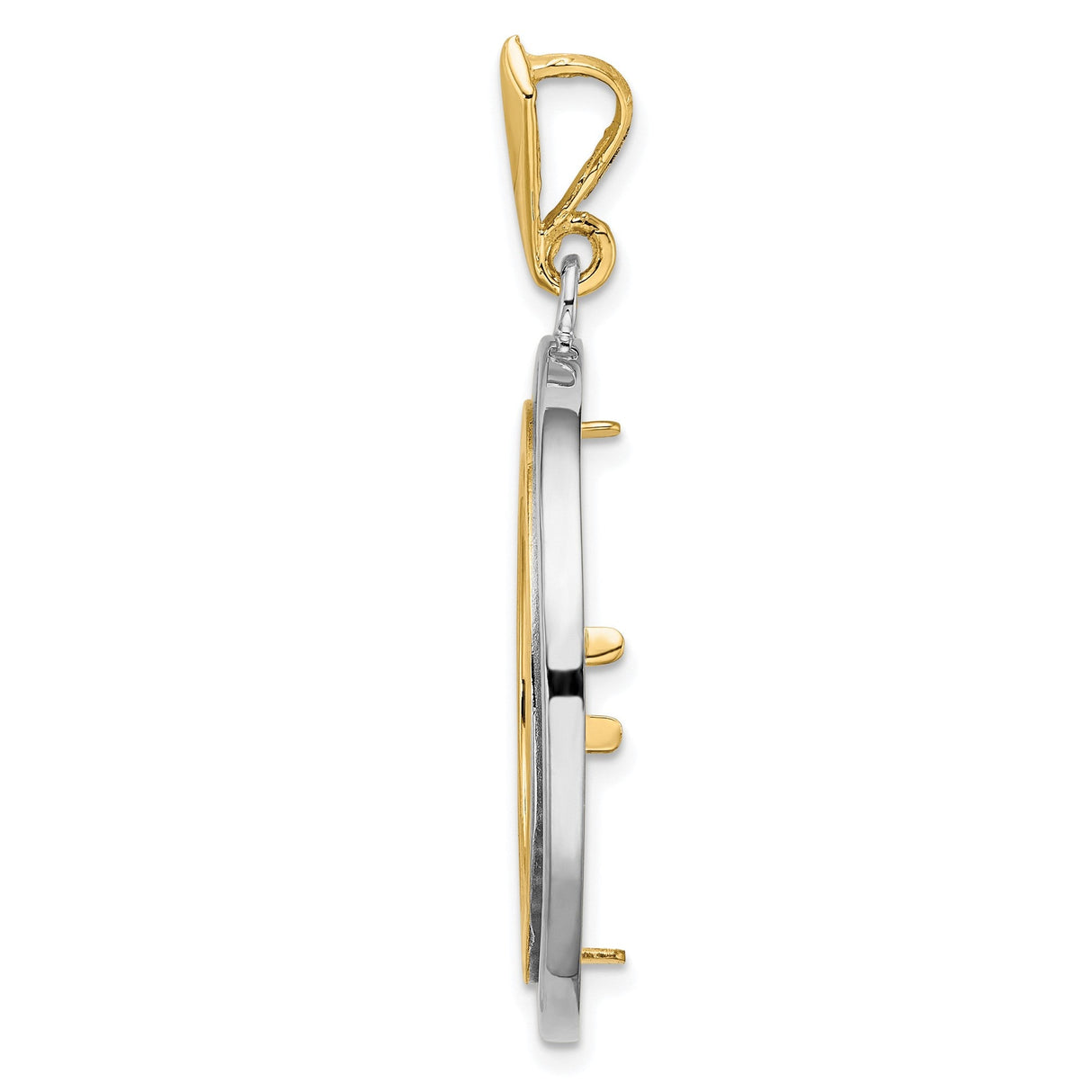 22 mm 14k Multi-Tone Gold coin bezel for 21.6 mm Coin — alternate view