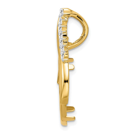 18 mm 14k Yellow Gold coin bezel for 18 mm Coin — alternate view