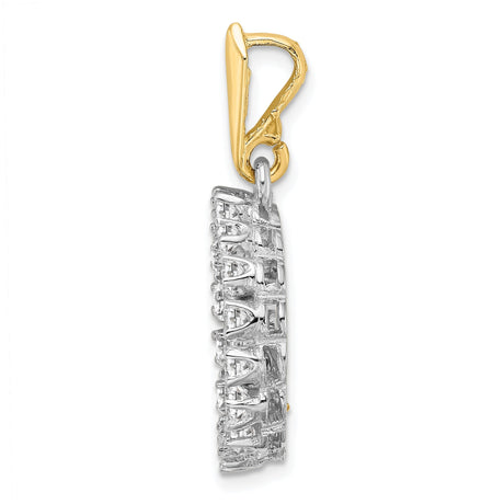 13 mm 14k Multi-Tone Gold coin bezel for 13 mm Coin — alternate view
