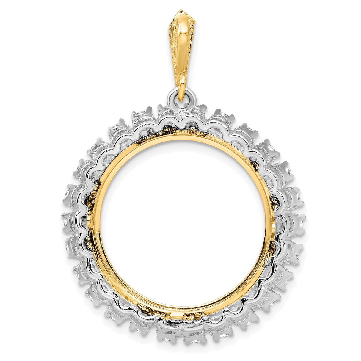 22 mm 14k Multi-Tone Gold coin bezel for 21.6 mm Coin — additional image