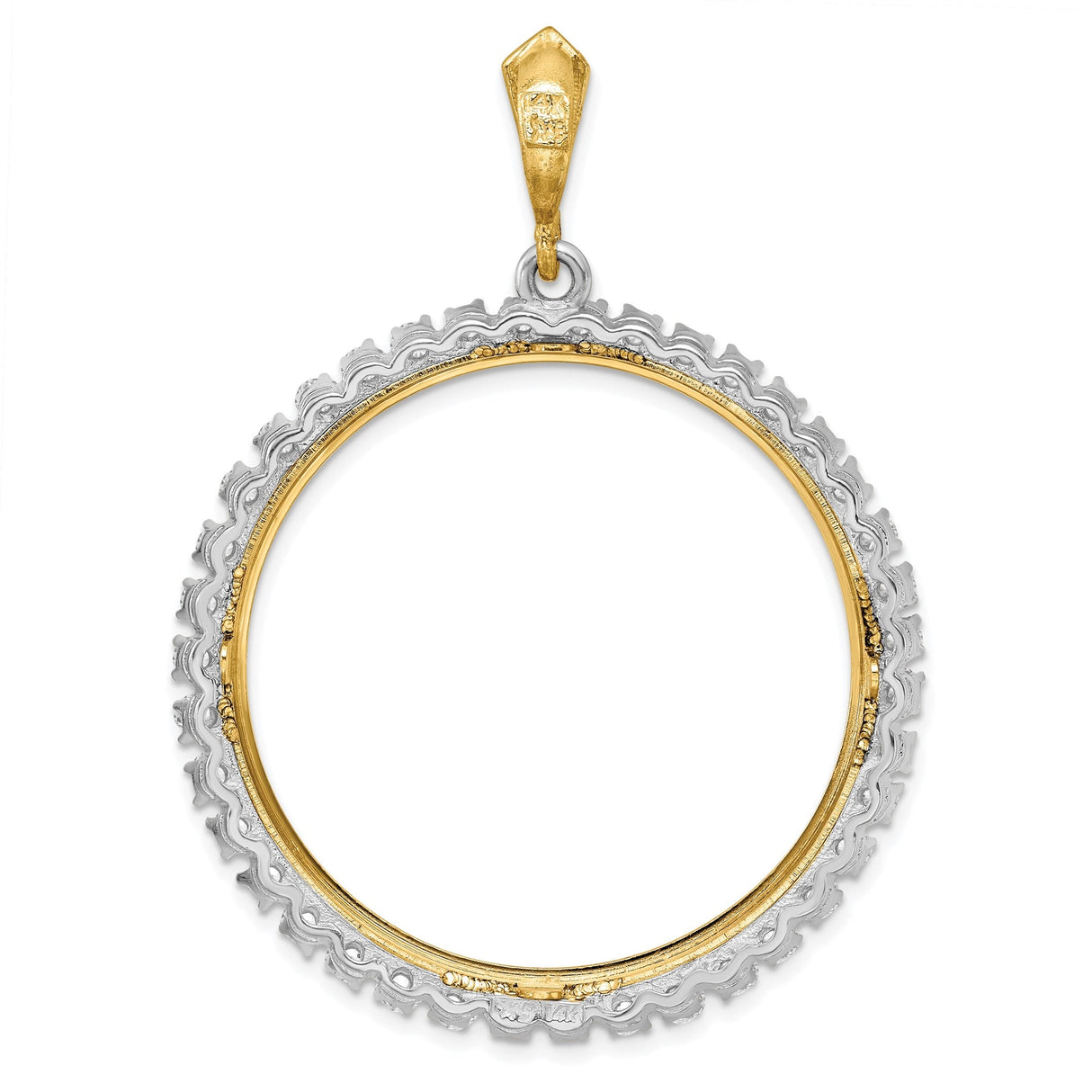 34 mm 14k Multi-Tone Gold coin bezel for 34.2 mm Coin — additional image