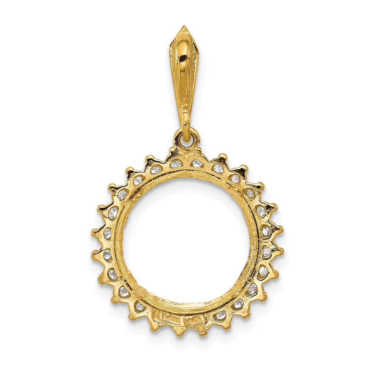13 mm 14k Multi-Tone Gold coin bezel for 13 mm Coin — additional image