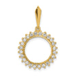 13 mm 14k Multi-Tone Gold coin bezel for 13 mm Coin