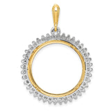 22 mm 14k Multi-Tone Gold coin bezel for 21.6 mm Coin — additional image
