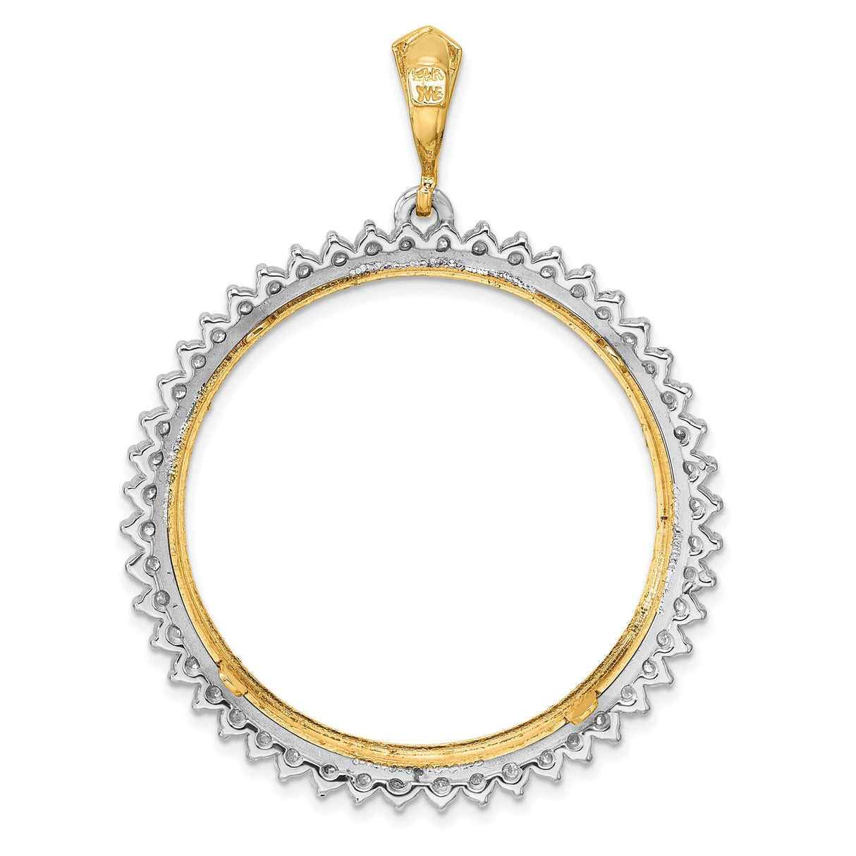 34 mm 14k Multi-Tone Gold coin bezel for 34.2 mm Coin — additional image