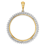 34 mm 14k Multi-Tone Gold coin bezel for 34.2 mm Coin — additional image