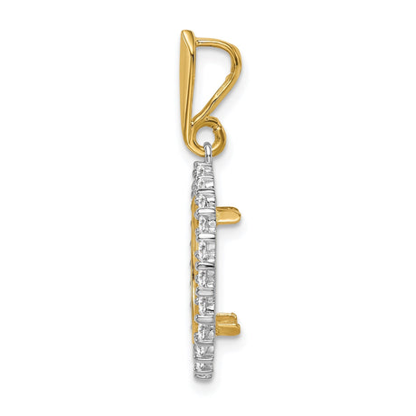 13 mm 14k Multi-Tone Gold coin bezel for 13 mm Coin — alternate view