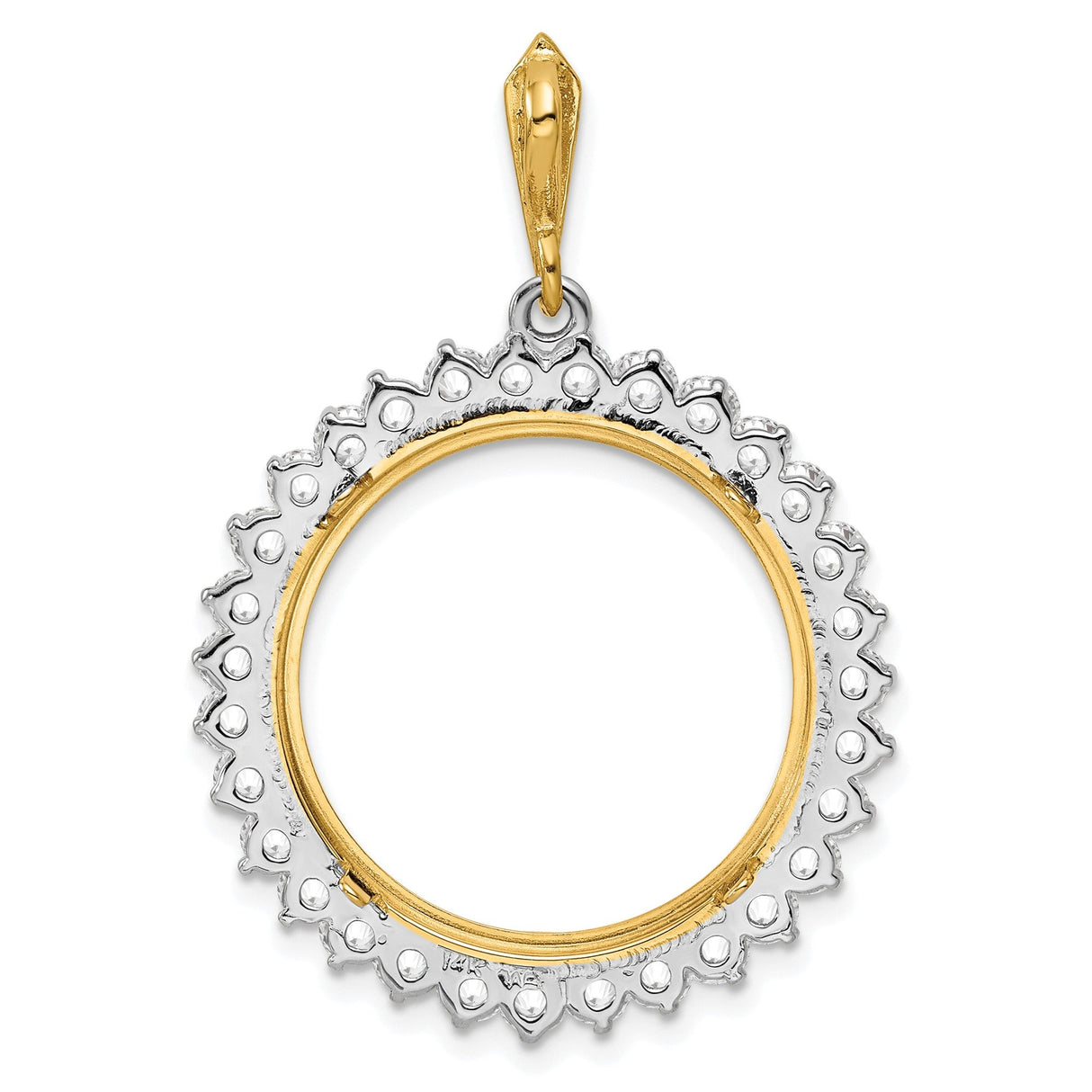22 mm 14k Multi-Tone Gold coin bezel for 21.6 mm Coin — additional image