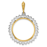 22 mm 14k Multi-Tone Gold coin bezel for 21.6 mm Coin — additional image