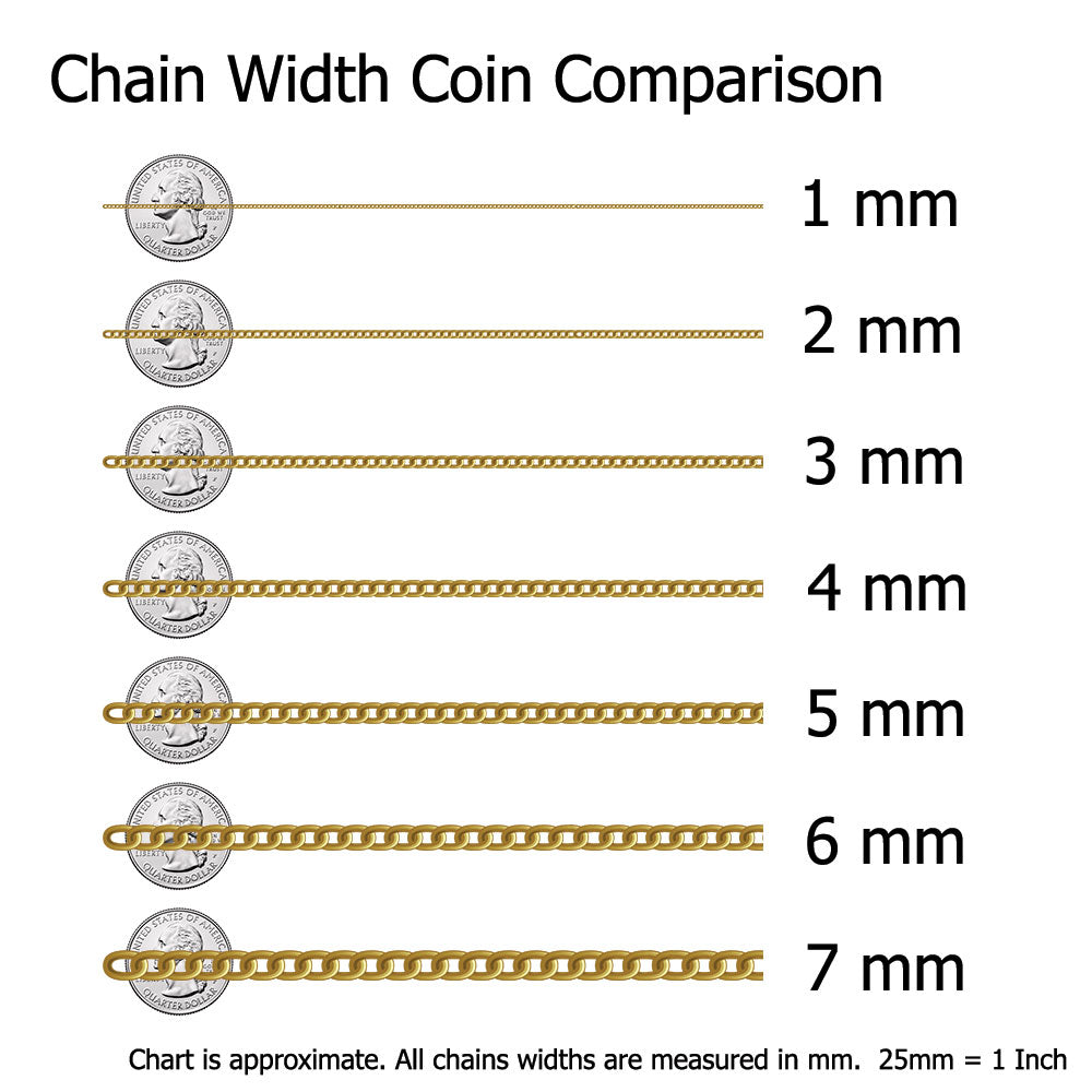 14K Yellow Gold Herringbone Chain Necklace, 5.5 mm