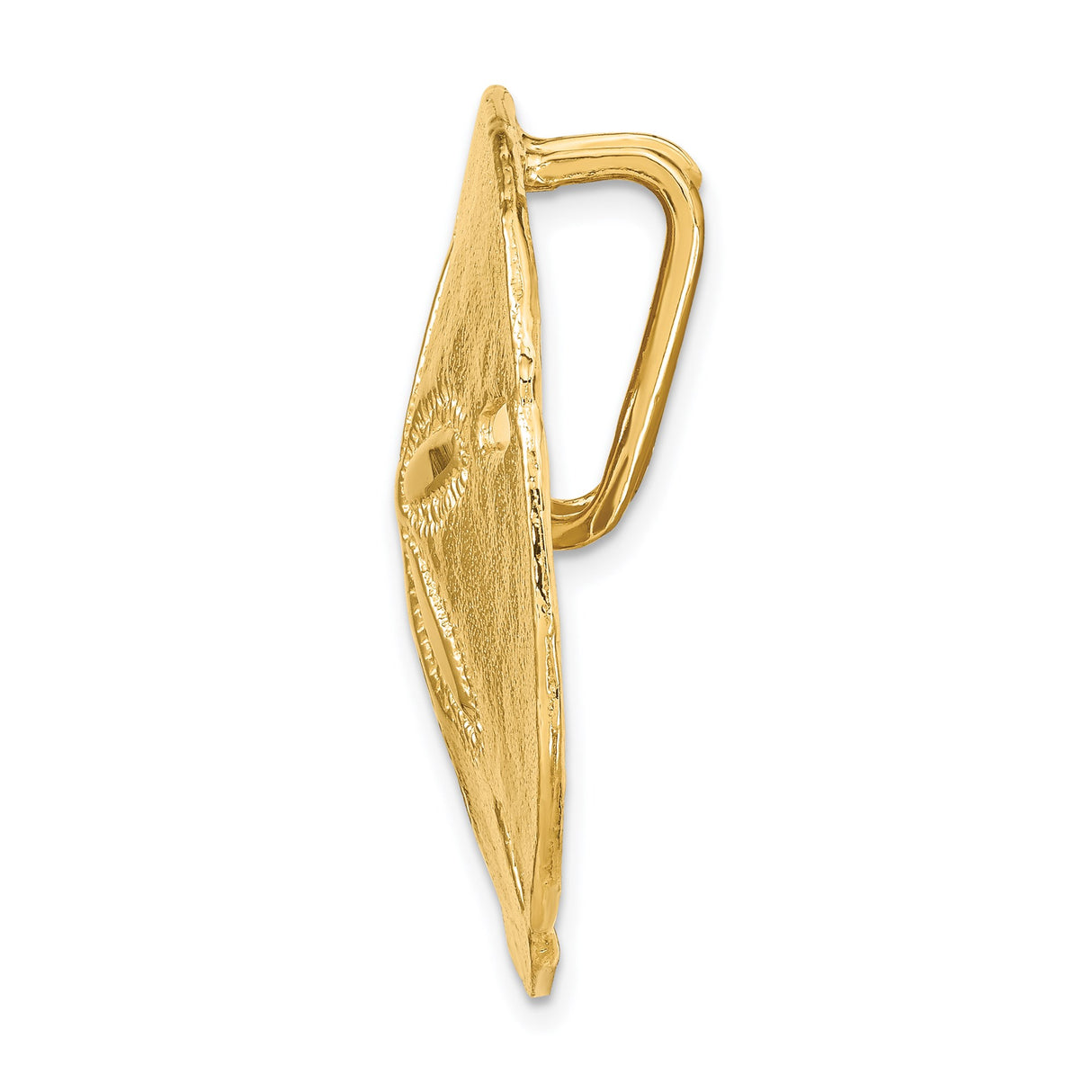 14k Yellow Gold Sand Dollar Pendant, Nautical Marine Life Design, Coastal Summer Jewelry