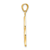 14k Yellow Gold Celtic Triquetra Knot Pendant, Trinity Symbol of Unity and Spiritual Growth