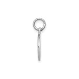 14k White Gold Graduation Cap and Diploma Pendant, Academic Milestone Charm