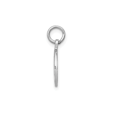 14k White Gold Graduation Cap and Diploma Pendant, Academic Milestone Charm