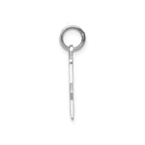 14k White Gold Masonic Pendant with Square and Compasses G Symbol
