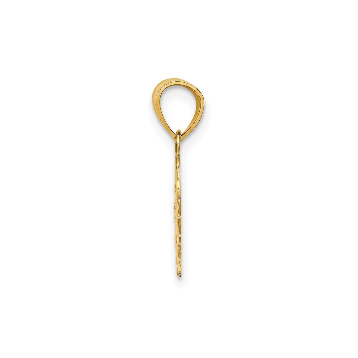 14k Yellow Gold Sun Face Pendant Charm with Radiant Sunburst Celestial Design