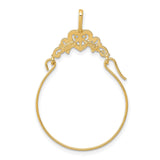14k Yellow Gold Claddagh Hoop Earrings with Heart Hands Crown Design, Celtic Style for Women