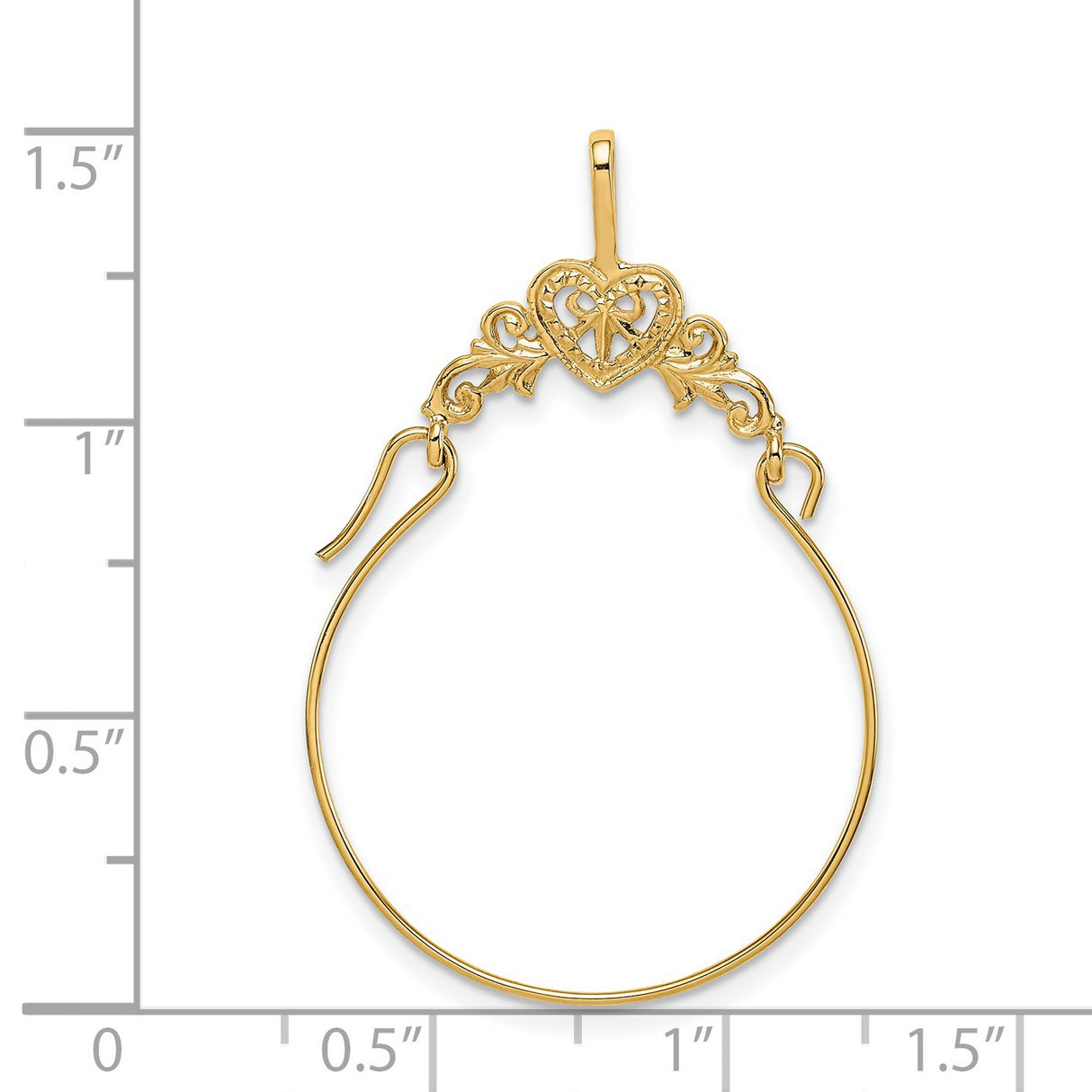 14k Yellow Gold Claddagh Hoop Earrings with Heart Hands Crown Design, Celtic Style for Women