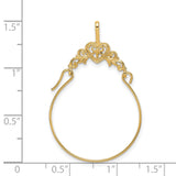 14k Yellow Gold Claddagh Hoop Earrings with Heart Hands Crown Design, Celtic Style for Women