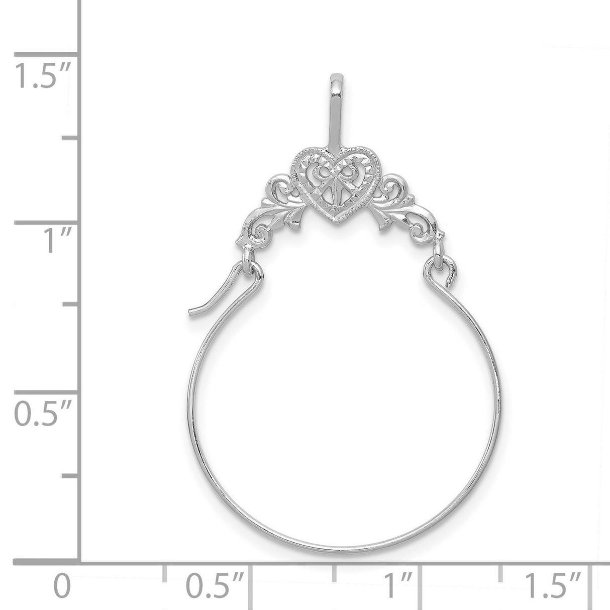 14k White Gold Claddagh Hoop Earrings with Heart Crown Hands Symbol, Celtic Irish Design