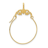 14k Yellow Gold Butterfly Floral Hoop Earrings for Women, Nature-Inspired Design