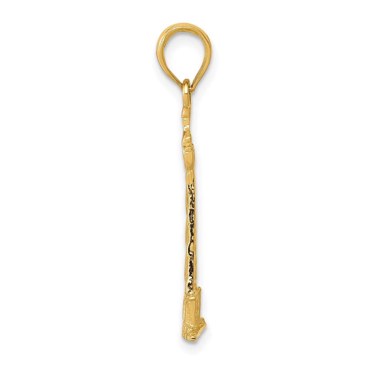 14k Yellow Gold Lighthouse Pendant, Nautical Coastal Charm, Symbol of Guidance and Hope