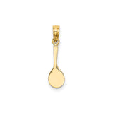 14k Yellow Gold Tennis Pendant with Racquet and Ball, Sports Charm for Women or Unisex Wear