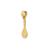 14k Yellow Gold Tennis Pendant with Racquet and Ball, Sports Charm for Women or Unisex Wear