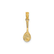 14k Yellow Gold Tennis Pendant with Racquet and Ball, Sports Charm for Women or Unisex Wear