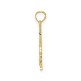 14k Yellow Gold Gymnast Pendant with Handstand Pose, Artistic Sports Charm for Women