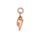 14k Rose Gold Baby Shoe Pendant, Symbol of Motherhood and New Beginnings