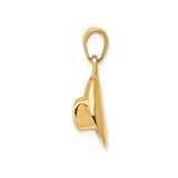 14k Yellow Gold Cowboy Hat Pendant with Rope Design, 3D Western Charm