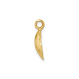 14k Yellow Gold Scallop Shell Pendant, Camino de Santiago Spiritual Charm