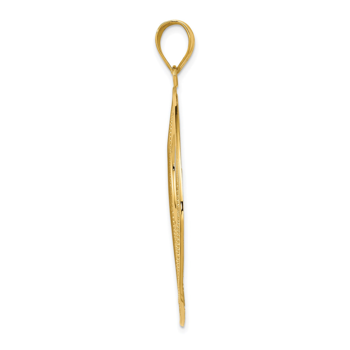 14k Yellow Gold Pendant, Floral Filigree Circle with Leaf Design, Nature-Inspired Charm for Women
