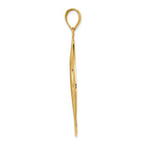 14k Yellow Gold Pendant, Floral Filigree Circle with Leaf Design, Nature-Inspired Charm for Women