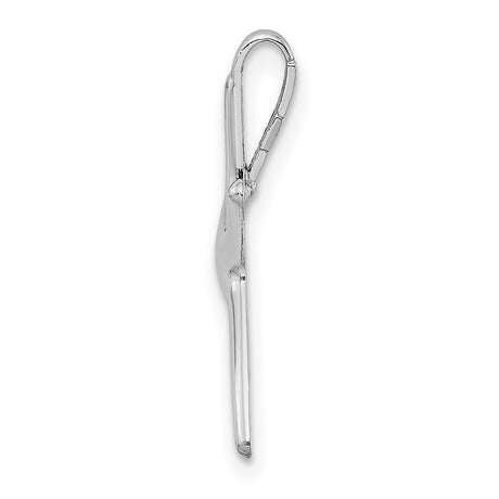 14k White Gold Starfish Pendant, Ocean-Inspired Marine Life Coastal Charm for Women