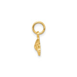 14k Yellow Gold Beetle Car Charm Pendant, Vintage Automotive Theme for Men or Women