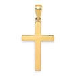 Latin Cross Charm Pendant in Real 14k Yellow Gold