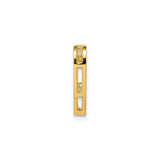 14k Yellow Gold Open Heart Pendant, Minimalist Hollow Heart Charm for Women