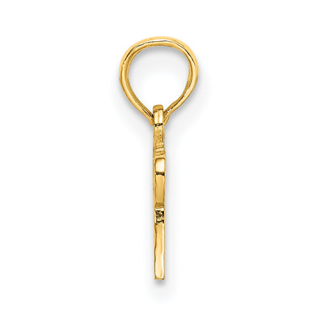 14k Yellow Gold Te Amo Mama Pendant, Spanish Mothers Charm, Latin Family Jewelry
