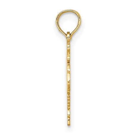 14k Yellow Gold Scorpio Zodiac Pendant with Detailed Scorpion Design, Unisex Astrology Charm