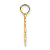 14k Yellow Gold Sailing Pendant with Sailboat Design, Nautical Charm for Men or Women