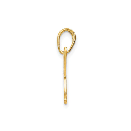 14k Yellow Gold Butterfly Pendant with Openwork Filigree Design, Symbol of Transformation and Renewal