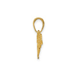 14k Yellow Gold Dragon Pendant, Chinese Symbol of Strength and Power, Asian Inspired Charm